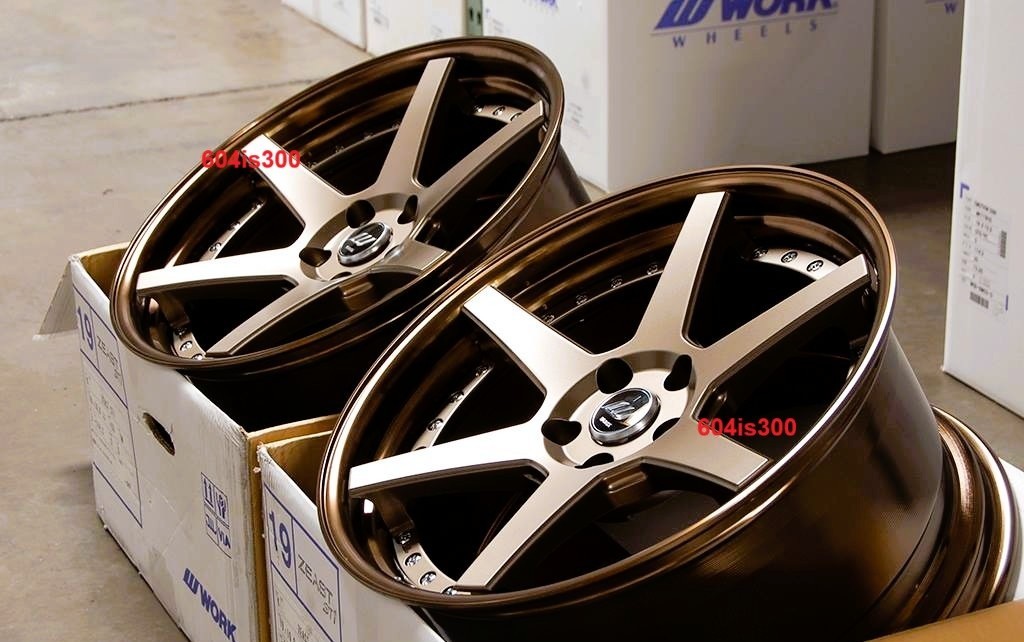 Genuine WORK Zeast ST1 19x9.5F 19x10.5R Supra 350z 370z Q50