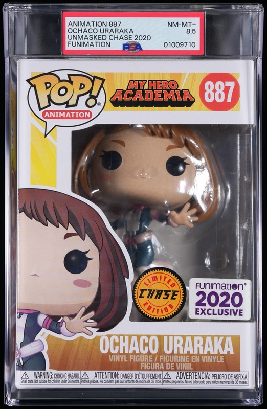 PSA 8.5 Funko Pop! Animation (My Hero Academia) Ochaco Uraraka (Chase) #887