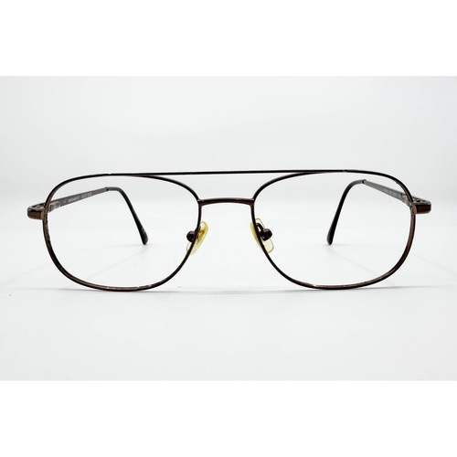 Marchon NYC Eyeglasses Mens Brown Aviator M-1002 East Side 53-17-140