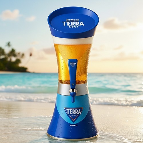 ウォーターサーバーmini Terra Korean Somaek real Tornado Soju&Beer Mixer & Dispenser for