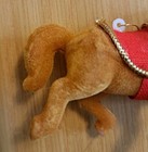 Lot Of 3 Vintage Flocked Plastic Christmas Ornaments 2 Horses And 1 Donkey 60's — photo 10
