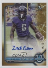 2021 Bowman U Chrome Prospect Gold Refractor 24/50 Zach Evans #BCPA-ZE Auto ms9