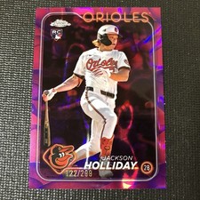 JACKSON HOLLIDAY RC 2024 Topps Chrome Update USC200 Rookie Purple Lava /299【A03】