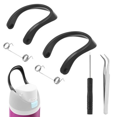 JTJEI 2pcs Handles for Owala FreeSip 24oz 32oz, Water Bottle Cap Carry Black 