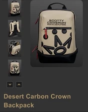 Scotty Cameron Backpack - Desert Carbon Crown Golf Bag Tan - Vessel - NIB