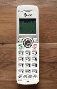 AT&T EL52319 EL52219 EL52119 Replacement White Silver Handset with Battery