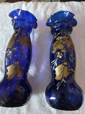 Cobalt Blue Glass Vases