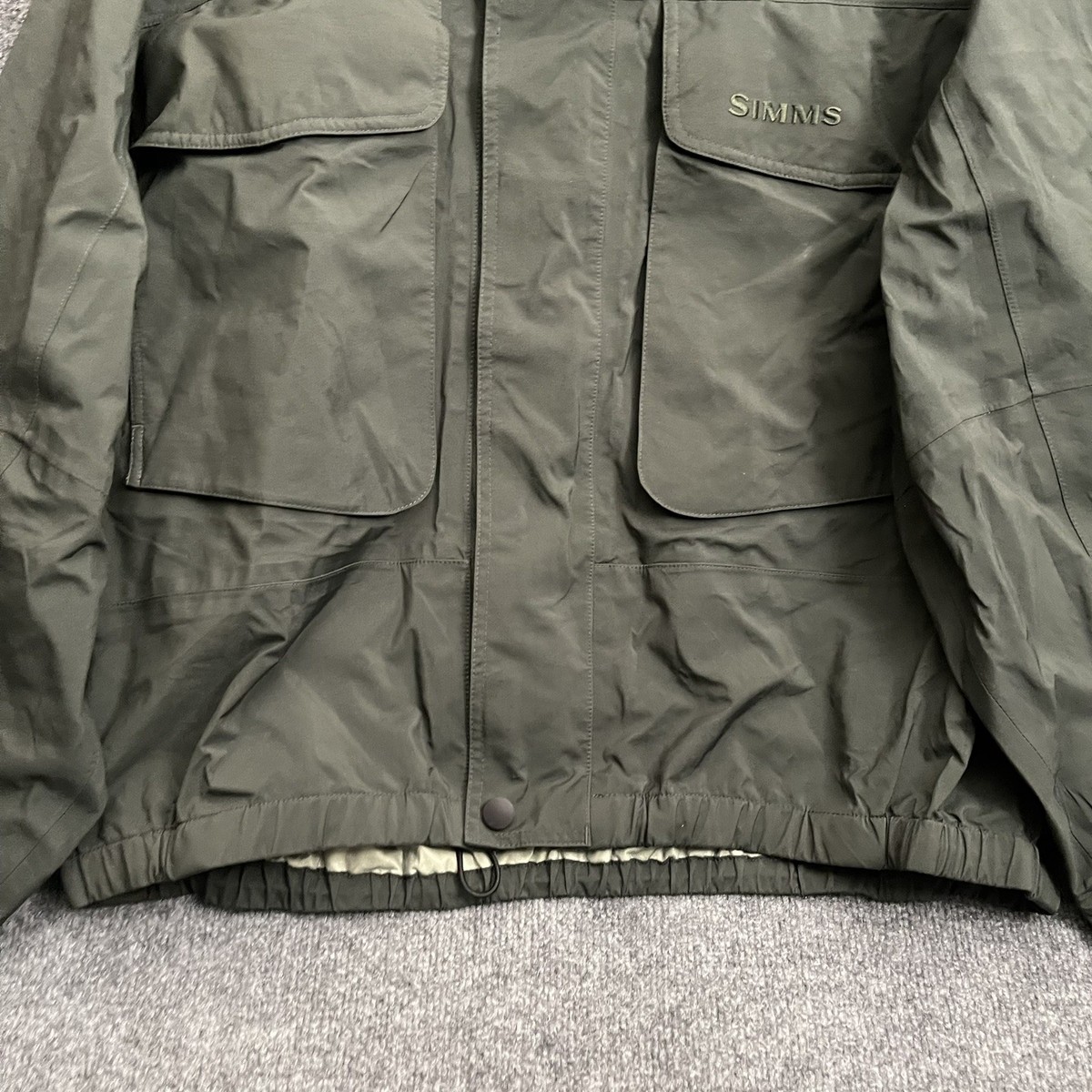 Simms Fishing Gore-Tex XCR Jacket Mens Sz 2XL Wading Full Zip