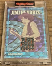 JIMI HENDRIX 1/1 2025 Rolling Stone Keepsake WORN Fabric Swatch Card IN-HAND!