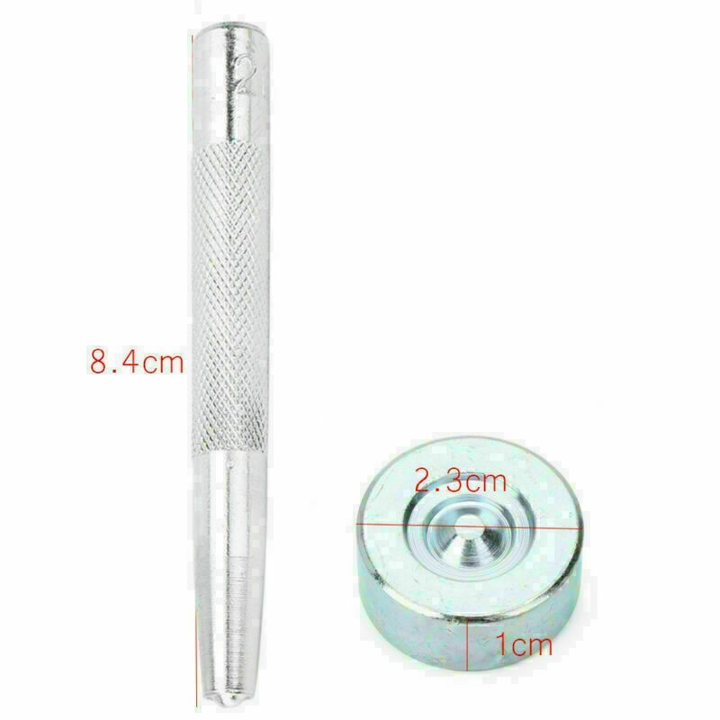 DIY Leather PVC Die Punch Hole Snap Fastener Press Rivet Button Handmade Tool