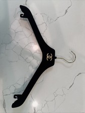 Authentic Black Velvet Chanel Hanger With Gold Accents. Price Includes Shipping