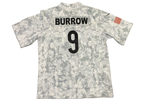 Cincinnati Bengals | Men’s Large #9 Joe Burrow “Salute to Service” Jersey