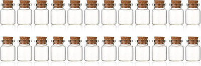 Mini Glasflaschen 5ml mit Korken für DIY Dekoration Hochzeit Party Set of 12