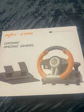 PXN V3 Pro Gaming Racing Wheel With Pedals For Xbox One PC PS3 PS4 Switch Orange