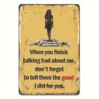 Inspirational Quote Tin Sign Aluminum Sign 8x12 Funny Wall Decor Vintage