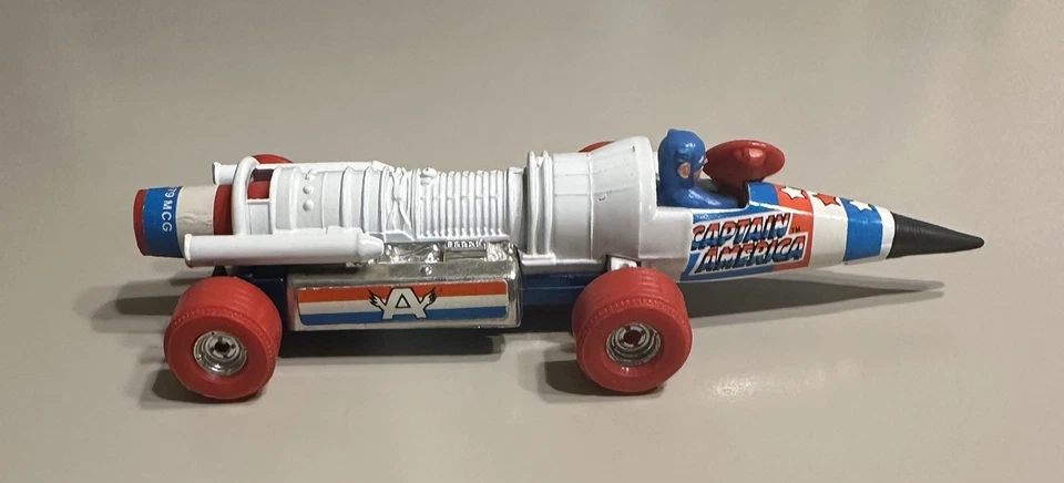 Vintage 1979 Corgi Classics Marvel's Captain America Jetmobile #263 Rocket Toy - Image 2 of 4