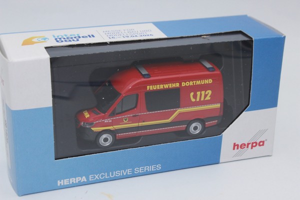 Herpa 961806 Halbbus Mb Sprinter Feuerwehr Dortmund Intermodellbau 2026 1:87 H0-image