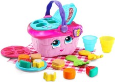 LeapFrog Shapes and Sharing Picnic Basket Frustration Free Packaging , Pink