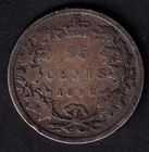 Canada 1892 25c Twenty Five Cent Silver Quarter Queen Victoria G/VG .925 Silver