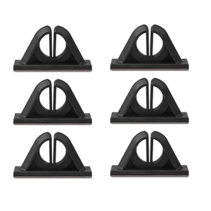 Set of 6  Fishing Rod Holders, No-Drill Installation for Garage and Boat F1J3