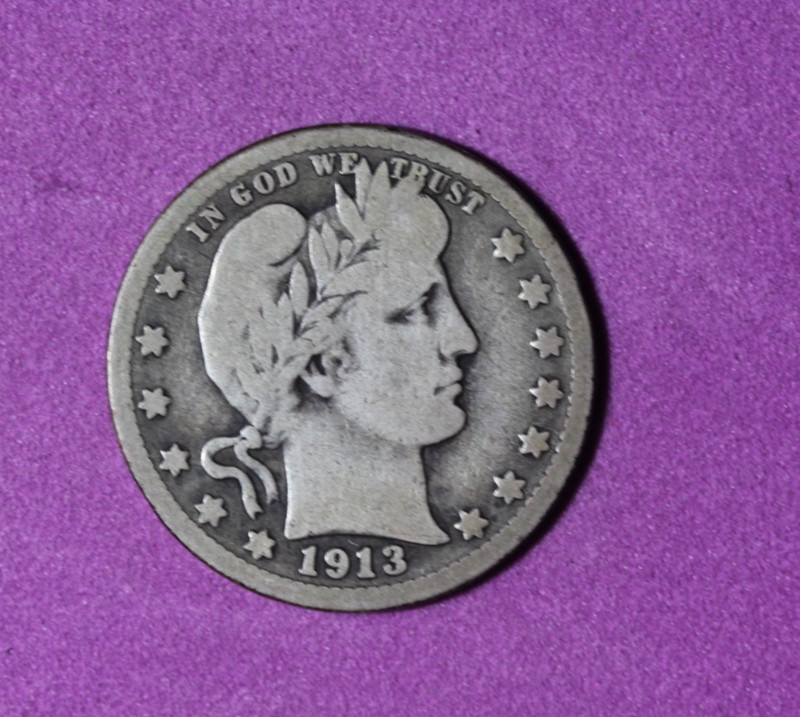 1913-D Barber Quarter #P34321