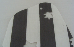 Lego Sail From 6289/6290 Red Beard Runner Gray & White Stripes Cannonball Holes