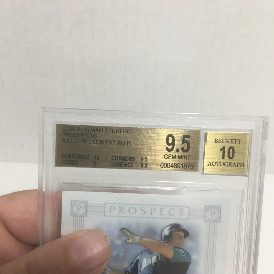 JEFF CLEMENT 2006 Bowman Sterling Prospects #BSP-JC Rookie Card RC (AUTO BGS 10) - Image 4 of 4