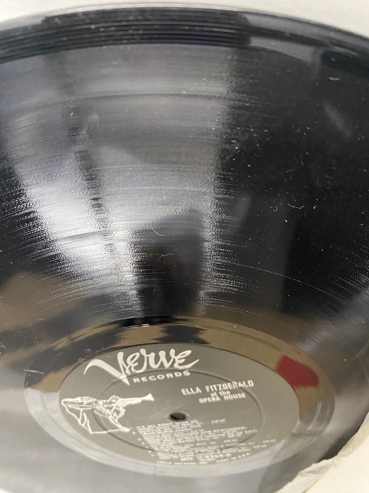 Ella Fitzgerald - Ella Fitzgerald At The Opera House 1958 LP Vinyl Verve Bop VG - Image 4 of 4