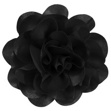 6.3  Large Flower Rose Brooch Pins for Women Fashion  Elegant Black Rose Hair C