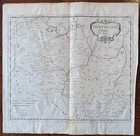 Antique 1695 Map of Huntington Shire Robert Morden Camden Britannia Folio Engrav