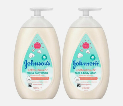 32oz Johnson's CottonTouch Newborn Baby Face and Body Lotion- 2pk-16.9oz