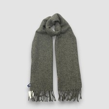 Polo Ralph Lauren Wool Scarf Vintage Classic Fringe Muffler Winter Scarves 12x58