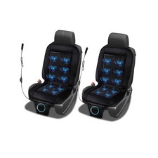 Beaded Cooling Car Seat Cover Massage Cushion, Beaded Seat Cover Black Wooden...