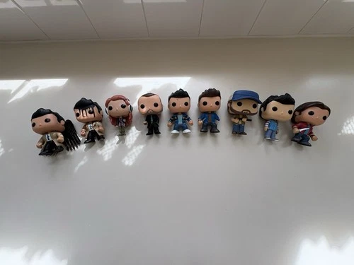 Funko Pop! Vinyl Figures Supernatural Castiel Crowley Charlie Dean Sam Set of 9
