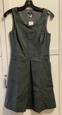 NWT J.Crew Women's Fit & Flare Dress Pockets Fully Lined Black size 00