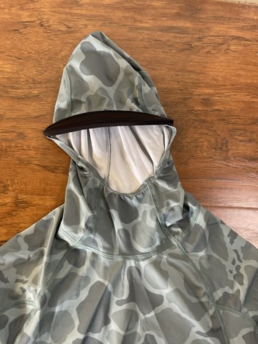 Florence Marine X Hooded Rash Guard Mens Medium Camo Blue - Picture 5 of 10