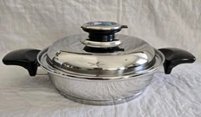 COOKWORLD Medium Skillet Pot & Lid T304 Stainless Steel - Excellent