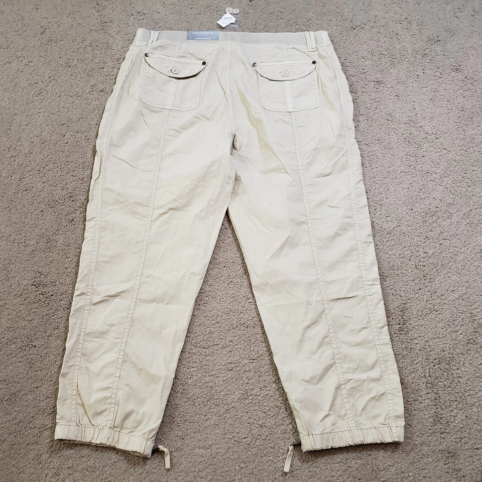 NUEVO Pantalones Chicos Mujer 2.5 Beige Tobillo Carga Paracaidista Militar Senderismo Elástico Foto 2 de 4