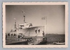 Copenhagen Denmark - Warship England Great Britain - Old Photo 1950s