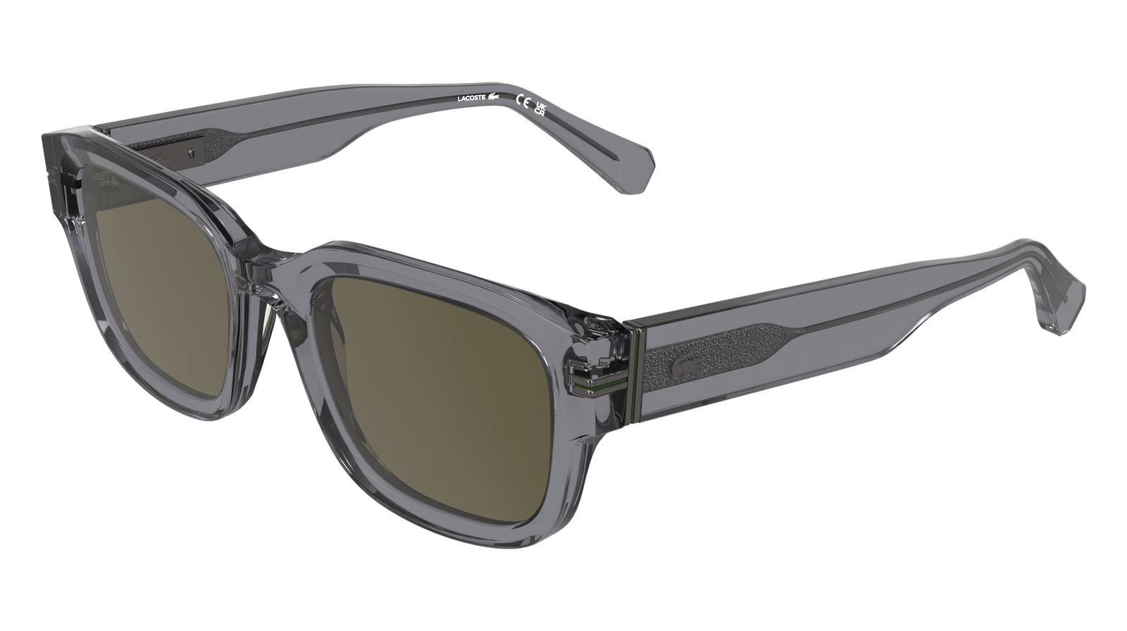 LACOSTE L 6093 S Transparent Grey 035 Size 53 Sunglasses