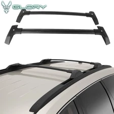 Fits 09-17 Chevy Traverse Roof Rack Rail Cross Bar OE Style Carrier Black
