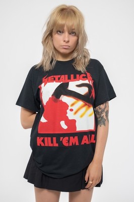 Metallica T Shirt Kill Em All Tracks Band Logo new Official Mens Black