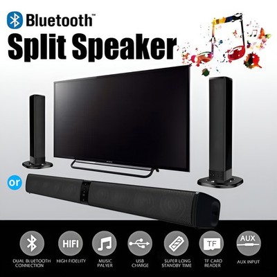 Bluetooth 5.0 Home TV Sound Bar Speaker System Wireless Subwoofer 3D Surround