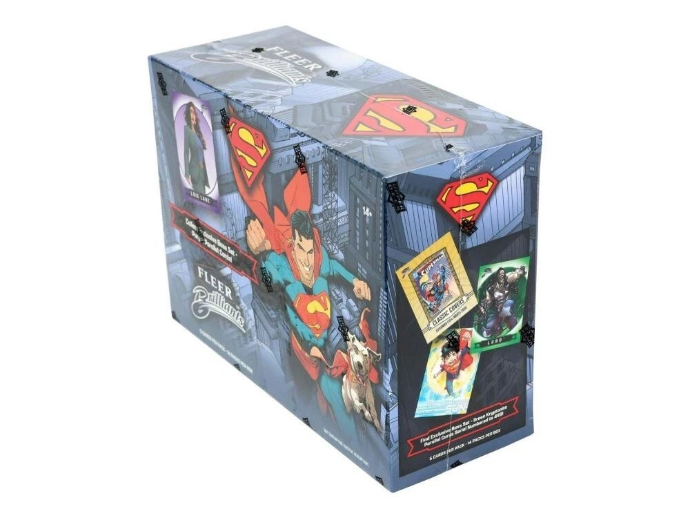 Factory Sealed Mega Box 2025 UD Fleer Brilliants Superman Trading