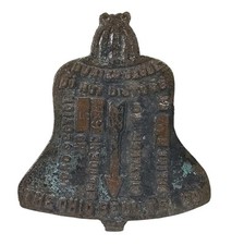 Antique Ohio Bell Telephone Cast Brass Buried Cable Marker 1920’s