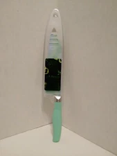 Thyme & Table 2 Piece Set 7" Stainless Steel Santoku Knife & Sheath Green Antimi