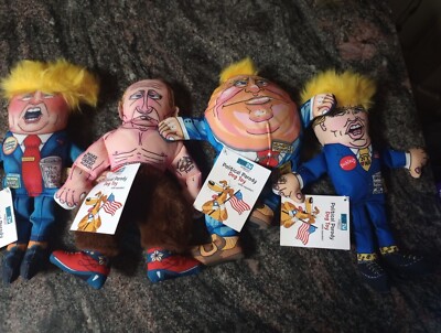 Fuzzu Donald Trump PUTIN Political Parody Squeaks 12" Pet Dog Toy vol  discounts | eBay