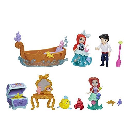 Neu Disney Prinzessin Little Kingdom Land & Meer Abenteuer Arielle Prinz Eric Puppe - Bild 3 von 4
