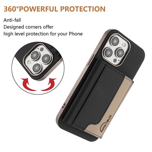 Magnetic PU Leather Wallet Case Cover Fit for iPhone 16 Pro Max 11 12 13 14 15 - Picture 16 of 78