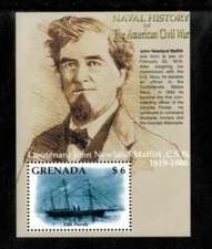 Grenada 2002 - Civil War History - Souvenir Stamp Sheet - Scott #3255 - MNH